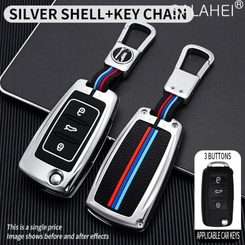 Car Key Case Cover Key Bag For VW Volkwagen Polo Bora Tiguan Passat Golf 6 Lavida Scirocco For Skoda Octavia A5 Fabia Accessorie