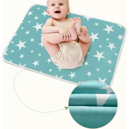 Baby Waterproof Mattress Sheet Protector Diapering Cartoon Changing Pads For Bed Travel Baby Diapers Crib Sheet cambiador