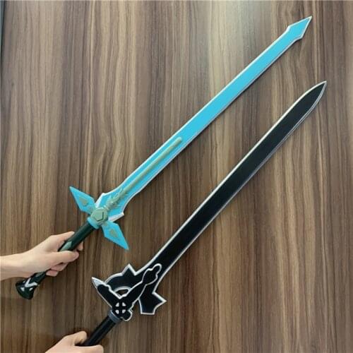 1:1 SAO 80cm Sword Sword Art Online Dark Repulser & Elucidator Asuna Kirigaya Kazuto Weapon Action Figure Cosplay Sword PU Toy