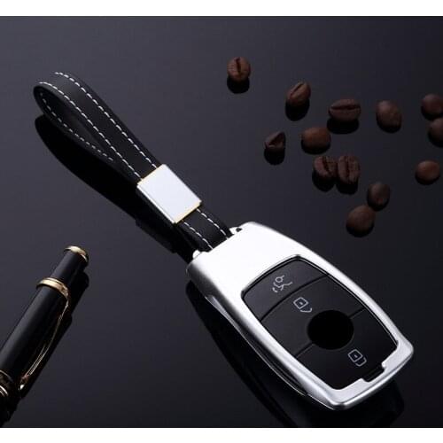 Aluminum Alloy key chrome Chain Ring Cover For mercedes benz W177 W205 W213 W222 2018 A C S GLS Class E class