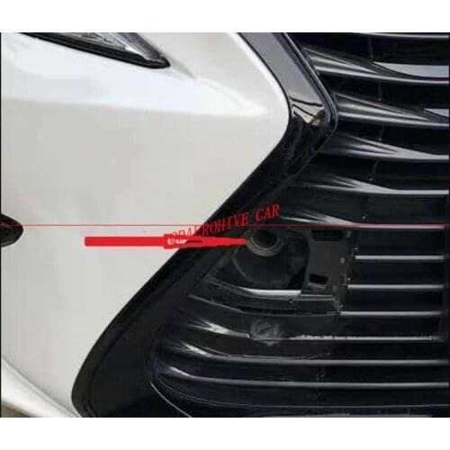 QDAEROHIVE front Bumper Trailer Cover Tow Bracket Cover Bumper Tow Hook Cover Cap for LEXUS ES200 ES250 ES300 2015 2016 2017