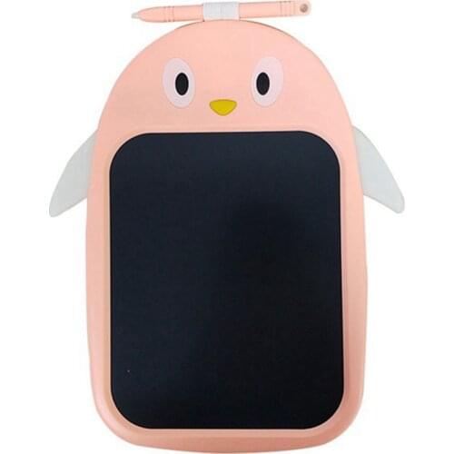 Mini LCD Writing Color Board Childrens Penguin Color LCD Digital Drawing Writing Tablet One-Button Lock Screen