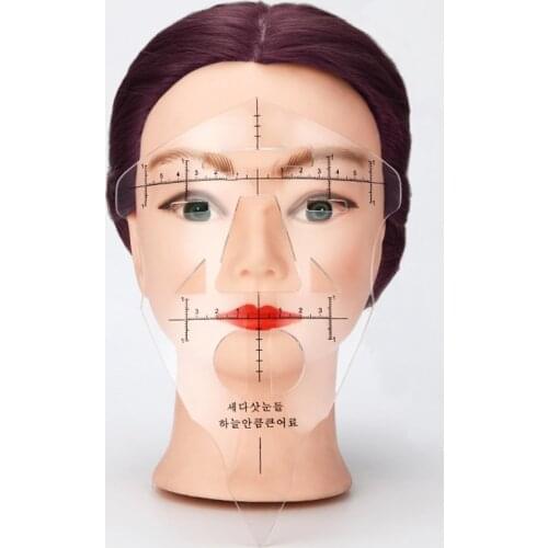 Fancy Tattoo Dedicated Ruler Template Permanent Makeup Eyebrow Measure Tool Standard Ruler For Tattoo Starter 1pcs