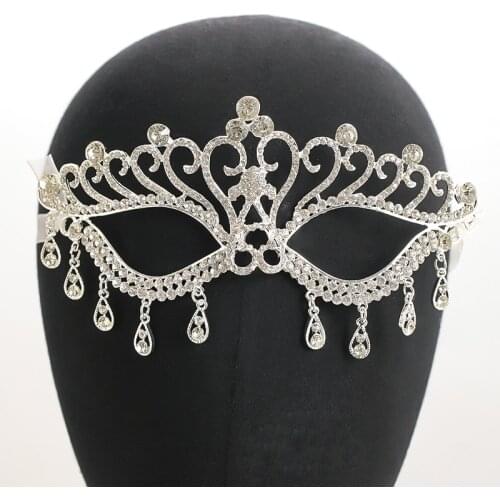 New Fashion Luxury Venetian Masquerade Mask Women Crown Eye Mask Masquerade Ball Prom Halloween Costume Play Accessories