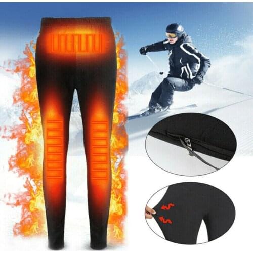 NEW Self Heating Thermals Pants USB Electric Heated Warm Pants Winter Warmer Heating Trousers Elastic