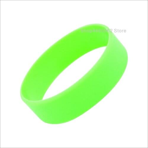 500pcs/lot 19mm width plain rubber hand band for children no lettering plastic wristband for man laday