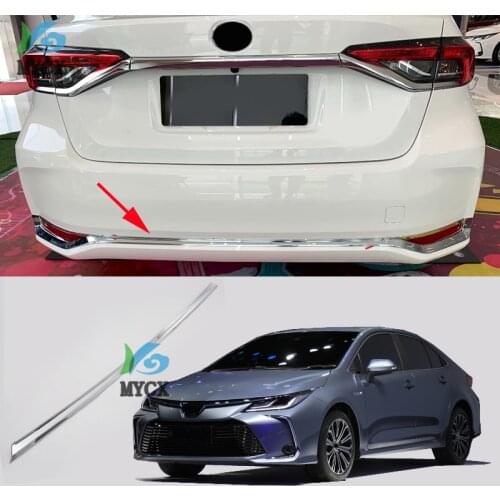 Fit For Toyota Corolla E210 Sedan 2019 2020 Car Styling Chrome Car Rear Bumper Lid Decorative Cover Trim 1pcs Auto Accessories