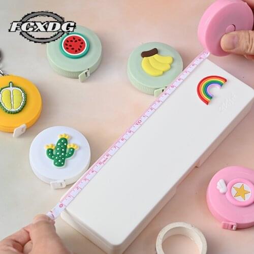 Dropshipping Center Portable Mini 1.5m Cartoon Tape Measure DIY Sewing Supplies Sewing Ruler Clothes Size Bust Measurement Ruler