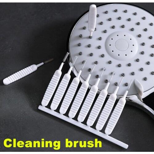 10pcs Shower Head Cleaning Brush Washing Anti-clogging Small Brush for Pore Gap for Bottle Teapot Nozzle Kettle Spou Phone Hole
