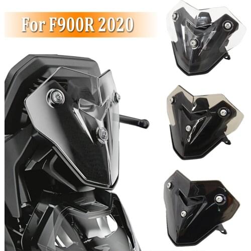 F900R Motorcycle Windscreen Windshield Shield Screen with Bracket For BMW F 900 R F 900R F900 R Smoke Black Color Transpare