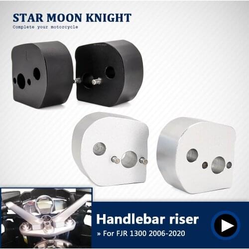 Handlebar Riser Clamp Mount For Yamaha FJR1300 FJR 1300 2006-2020 2019 2018 2017 2016 Aluminum Motorcycle Handle Bar Riser 25mm