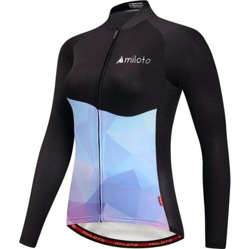 Miloto Women Long Sleeve Cycling Jersey Cycling Clothing maillot ciclismo roupa ciclismo mtb Road Bike Jersey