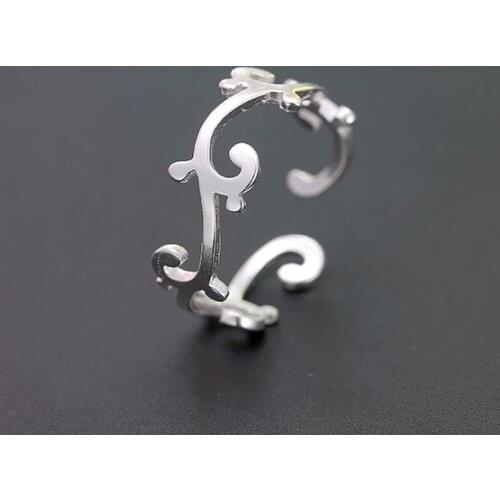 925 Sterling Silver clouds Open Rings For Women Hypoallergenic Fashion Girl Sterling-silver-jewelry