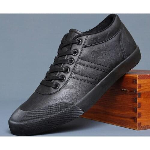 Winter Mens Cotton-padded Boots With Plush Warm Tide Leisure Shoes Round Toe Designer Men Ankle Boots