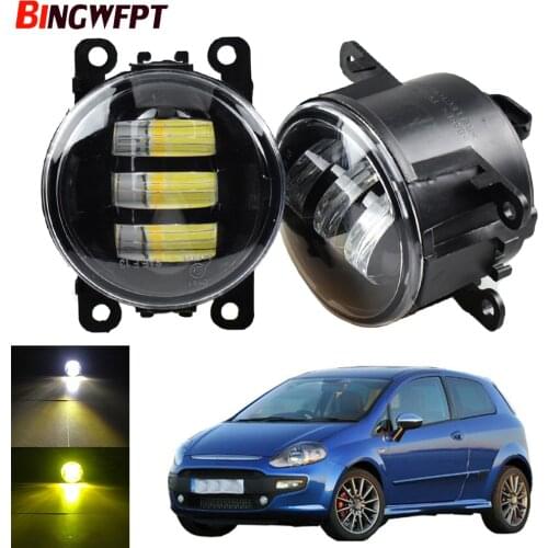 1pair Car Styling For Fiat Punto Evo 2009-2012 Car H11 LED Fog Light Assembly DRL Daytime Running Light 12V