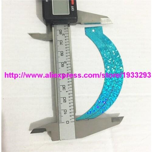 100pcs 85*17MM Laser Light Blue Cat Tail Paillettes Sequin sickle shapes sewing Sequins for Wedding Craft decoration
