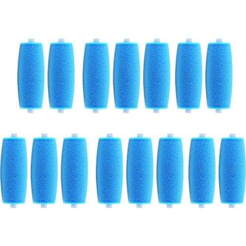 15 Packs of Blue Replacement Rollers for Amope Pedi Refills Compatible with Wet and Dry Electronic Perfect Foot Files