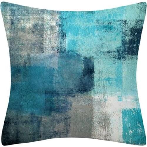Abstract Throw Pillow Case ,Geometric Painting Sofa Cushion Cover Home Decoration, 45x45cm