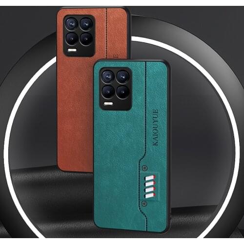 For OPPO Realme 8 Pro Case Luxury PU Leather Skin Slim Protective Back Cover Case for oppo realme 8 8pro realme8 phone shell