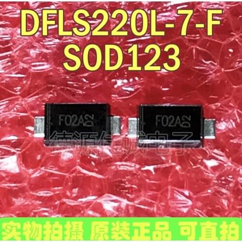 DFLR1600-7 rectifier diode screen printing F18 1A 600V DFLR1600 SMD POWER123 DFLS220L-7 SOD-123FL Schottky diode 2A20V screen pr
