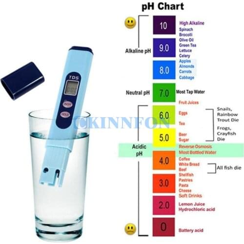 DHL 100PCS LCD Digital TDS Water Tester Meter Tester Water Quality Ppm Purity Filter (TDS Tester) with Button Battery