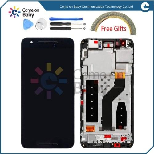 For Huawei google nexus 6P LCD Display with Touch Screen Digitizer Assembly With Frame (in stock),you can pay