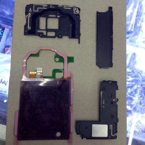 For Samsung Galaxy s7 g930 s7 edge g935 S8 G950 G955 s9 plus NFC Wireless Charging + Antenna Panel cover + loud speaker 4pcs/set