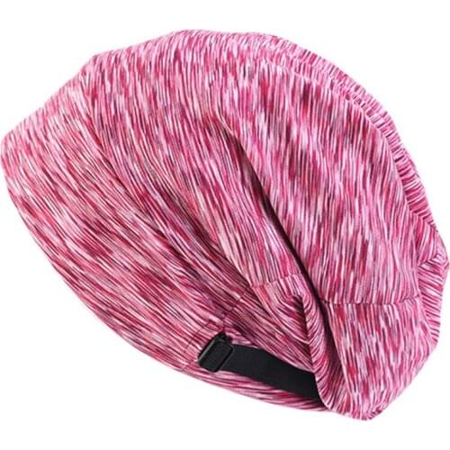 Women Muslim Satin Lined Bonnet Sleep Cap Adjustable Slouchy Beanie Turban Hat N58F