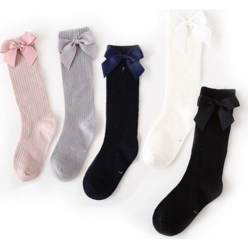 10 pairs Bowtie Cute Kawaii Girls Knee High Long Socks Princess Student Leg Warmers Teens Footwear Dancewear