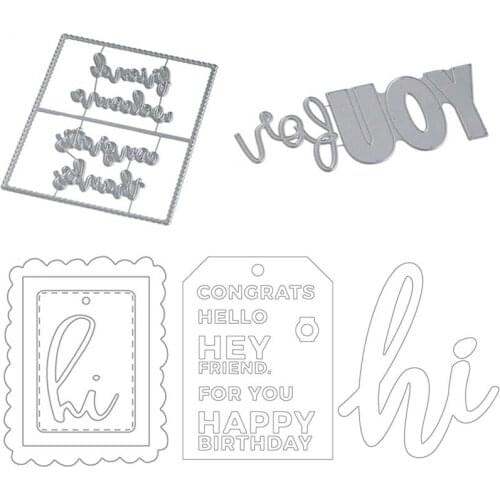 Lace Rectangle Frame Background Metal Cutting Dies For Scrapbooking Craft Die Cut Card Making Embossing Stencil Photo Card