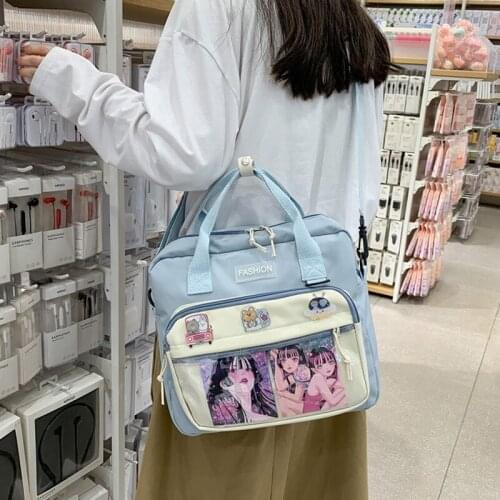 Kawaii Girl Student Mini Rucksack Fashion Women Backpack Waterproof College Black Mochila Cute School Bag For Teenager