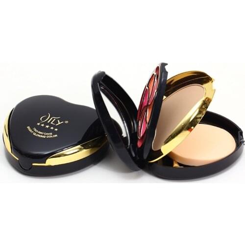 Natural Face Powder Mineral Foundations Brighten Concealer Make Up Pressed Powder With Puff face powder poudre visage
