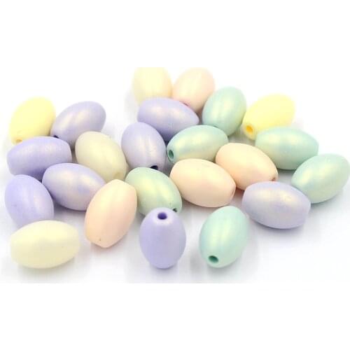 New10*14mm 24pcs Oval-shaped Imitation Pearls Beads Frosted Beads Loose beads Crafts Decoration For DIY Earrings Jewelry Making