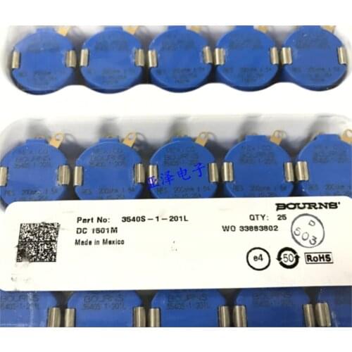 BOURNS original 3540-1-201L precision multi-turn potentiometer 200R circle adjustable resistance SWITCH