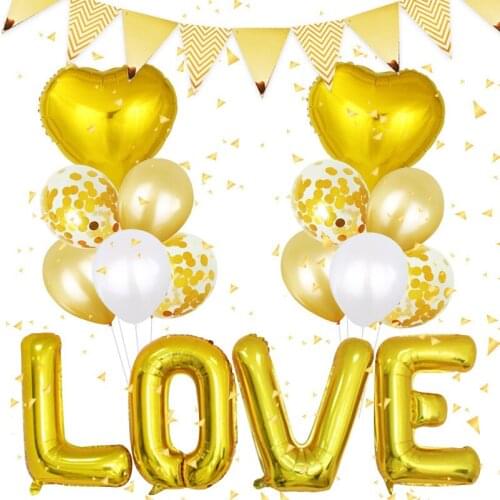 Supplies Inflatable Balls Anniversary Reveal Party Happy New Year Decoration Metallized Weddings Balloons Engagement Accessories