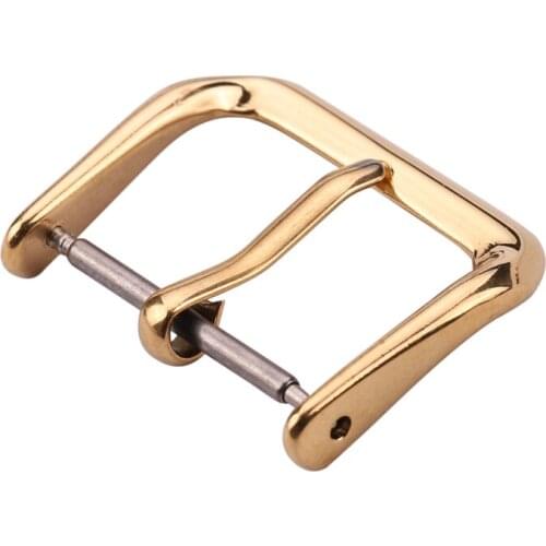 Stainless Steel Watch Buckle 16mm 18mm 20mm 22mm Metal Silver Gold Black Watchbands Strap Clasp Watch Accessory