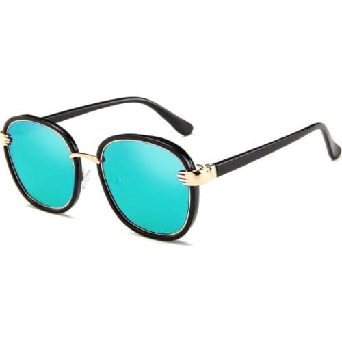 Unisex Retro Green Oval Mens Sunglasses Vintage Sunglasses Female Male Fashion Ladies Shades Glasses For Women