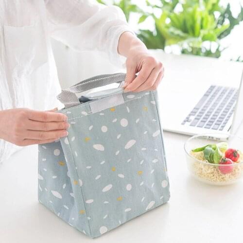 Sunshine 2020 New Lunch Bag Thermal Insulated Lunch Box Tote Cooler Handbag Bento Pouch Dinner Container School Food Storage Bag