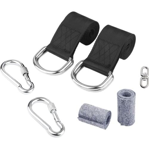 Heavy-Duty 2200lbs Hammock Installing Swing Chair 360° Rotating Hanging Strap Hook Kit Installing Hooks Hardware Set