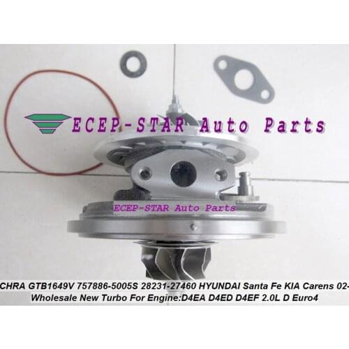 Turbo Cartridge CHRA 757886 757886-0003 2823127400 28231-27450 28231-27460 28231-27480 For HYUNDAI Tucson Santa Fe Sonata D4EA