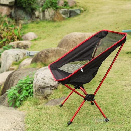 Outdoor aluminum alloy folding chair multifunctional portable chair fishing chair travel barbecue folding chair outdoor cushions