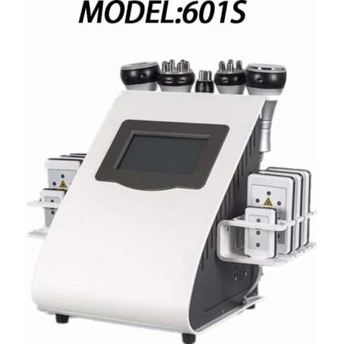 Free Shipping 6 In 1 40K Ultrasonic Cavitation Vacuum Radio Frequency Laser Lipo Laser Slimming Machine for Home Use Body Shaper