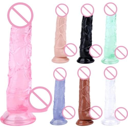 Waterproof G Spot Dildo Plug Butt with Suction Cup for Female Male Lesbian Couples Realistic Adult Love Sex Toys