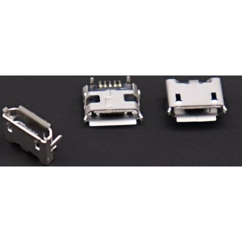 10pcs micro USB 5pin jack Reverse Ox horn Charging Port Plug socket connector mini usb For Huawei 4X Y6 4A P8 C8817 max Lite Pro