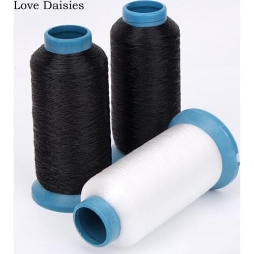 100% NYLON 0.1MM 5000m/0.25MM 3600m Transparent/Black Sewing Invisible Thread for Label Crafts Bags Blindstitch Quilting Beads