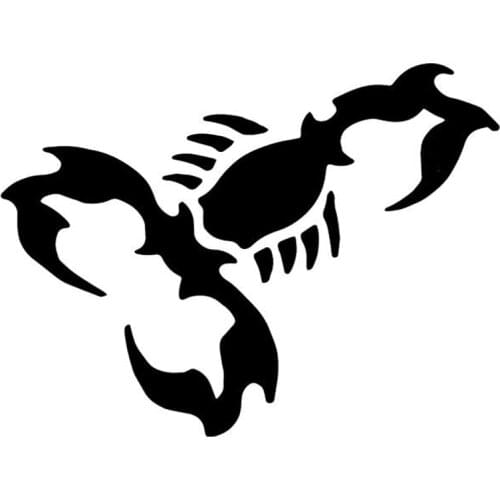 16.3CM*12.2CM Scorpion Cartoon Decorate Car Full Body Pattern Car Sticker Vinyl Decal