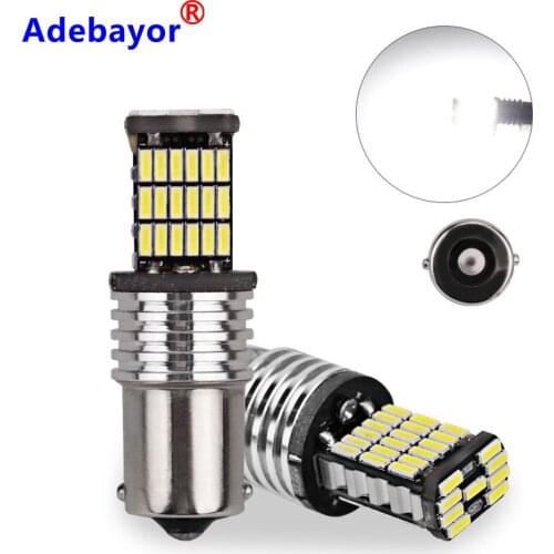 4pcs 1156 CANBUS NO ERROR p21w BA15S 4014 led 45 SMD Car Tail Bulb Brake Light Auto Backup Reverse Lamp DC12V