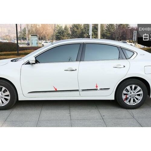 For Nissan Altima Teana 2013-2017 Chrome Door Body Bottom Cover Trim Sills 4pcs