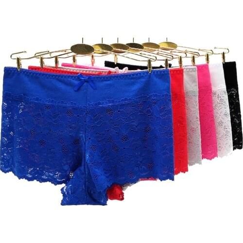 5 Pcs / Lots High Waist Sexy Lace Women´s Cotton Panties 89260