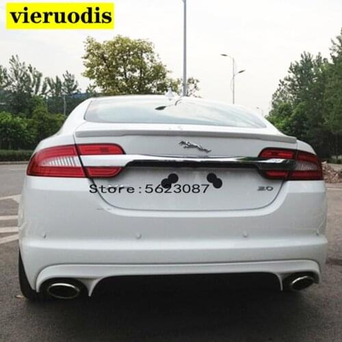 Car Styling High Quality PU Material Unpainted Color Rear Roof Wing Lip Trunk Spoiler Wing For Jaguar XF 2012 2013 2014 2015